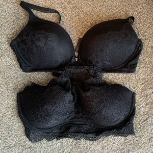 2- DD Victoria’s Secret bras black